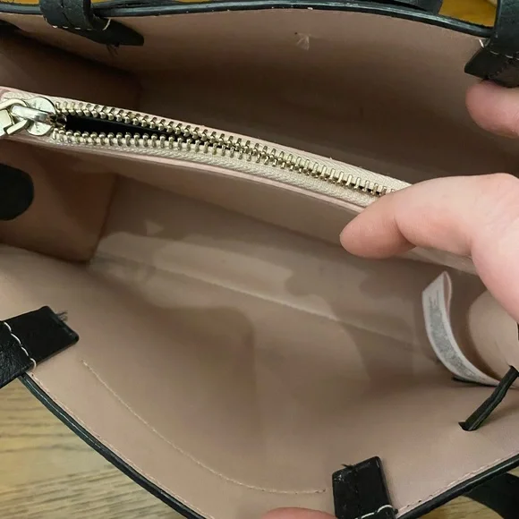 Kate Spade Black Suede Tote with Tassels - Picture 8 of 10